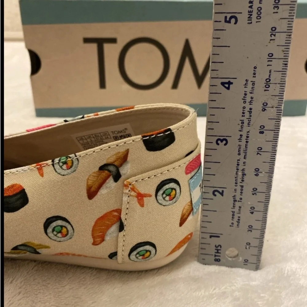 Toms Natural Beige Sushi Print Loafers